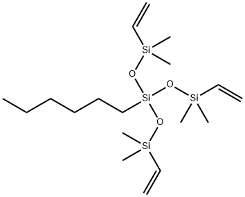 3-[(dimethylvinylsilyl)oxy]-3-hexyl-1,1,5,5-tetramethyl-1,5-divinyltrisiloxane|