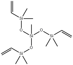 1,1,3,5,5-ペンタメチル-1,5-ジビニル-3-(ビニルジメチルシリルオキシ)ペンタントリシロキサン 化学構造式