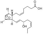 (5Z,13E,15S,17Z)-9α,11α-Epidioxy-15-hydroxyprosta-5,13,17-trien-1-oic acid Struktur