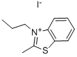 2-METHYL-3-PROPYLBENZOTHIAZOLIUM IODIDE Struktur