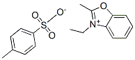 3-ethyl-2-methylbenzoxazolium p-toluenesulphonate Struktur