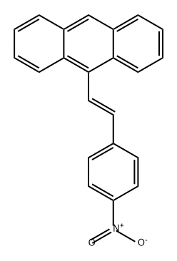 Ethene, 1-(anthracen-9-yl)-2-(4-nitrophenyl)-, (E)- Struktur