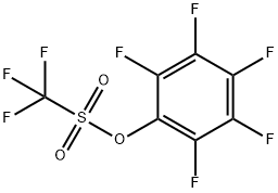 トリフルオロメタンスルホン酸ペンタフルオロフェニル 化学構造式