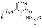 (1R)-1,2,3,4,5,6-ヘキサヒドロ-1,5-メタノ-8H-ピリド[1,2-a][1,5]ジアゾシン-8-オン·硝酸塩·水和物 化学構造式