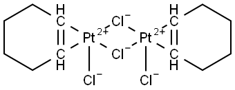 二-M-连二氯双(环己烯)二铂(II),60134-75-0,结构式