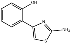 2-(2-アミノ-4-チアゾリル)フェノール 化学構造式