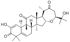 (10α,24S)-16α,24-エポキシ-2,25-ジヒドロキシ-9β-メチル-19-ノルラノスタ-1,5-ジエン-3,11,22-トリオン 化学構造式