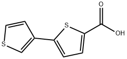 5-(3-噻吩基)噻吩-2-羧酸, 60141-31-3, 结构式
