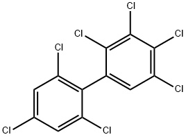 2,2',3,4,4',5,6'-ヘプタクロロ-1,1'-ビフェニル 化学構造式