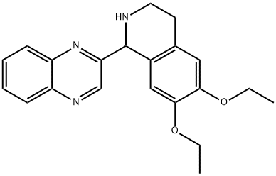 Quinoxaline, 2-(6,7-diethoxy-1,2,3,4-tetrahydro-1-isoquinolinyl)- (9CI) Structure