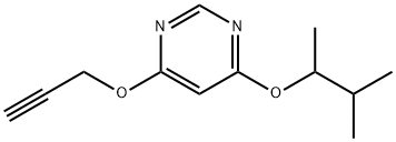 Pyrimidine, 4-(1,2-dimethylpropoxy)-6-(2-propynyloxy)- (9CI) Structure