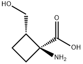 Cyclobutanecarboxylic acid, 1-amino-2-(hydroxymethyl)-, (1S,2S)- (9CI) 结构式