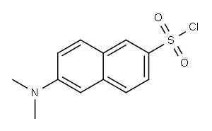 2-DIMETHYLAMINONAPHTHALENE-6-SULFONYL CHLORIDE 化学構造式