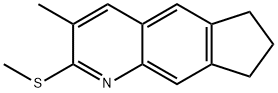 6H-Cyclopenta[g]quinoline,7,8-dihydro-3-methyl-2-(methylthio)-(9CI) Structure