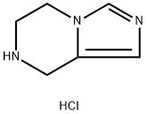 5,6,7,8-四氢咪唑并(1,5-A)吡嗪盐酸盐, 601515-49-5, 结构式