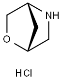 (1R,4R)-2-オキサ-5-アザビシクロ[2.2.1]ヘプタン塩酸塩 化学構造式