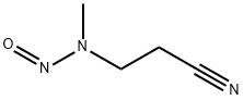Propionitrile, 3-(methylnitrosamino). Structure