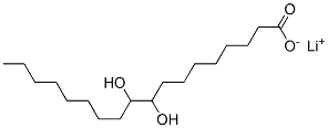 lithium 9,10-dihydroxyoctadecanoate 结构式