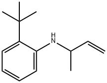 2-tert-ブチル-N-(1-メチル-2-プロペニル)ベンゼンアミン 化学構造式