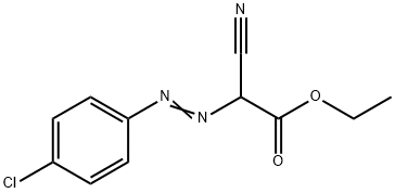 ethyl ((p-chlorophenyl)azo)cyanoacetate 结构式