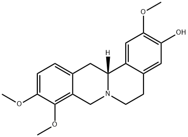 (13aR)-5,8,13,13a-テトラヒドロ-2,9,10-トリメトキシ-6H-ジベンゾ[a,g]キノリジン-3-オール 化学構造式