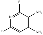 2,6-difluoropyridine-3,4-diaMine, 60186-25-6, 结构式