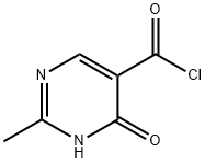 5-Pyrimidinecarbonyl chloride, 1,4-dihydro-2-methyl-4-oxo- (9CI) Structure