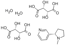 L-(+)-重酒石酸ニコチン二水和物 化学構造式