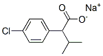 4-クロロ-α-イソプロピルベンゼン酢酸ナトリウム 化学構造式