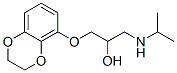 5-[3-(イソプロピルアミノ)-2-ヒドロキシプロポキシ]-2,3-ジヒドロ-1,4-ベンゾジオキシン 化学構造式