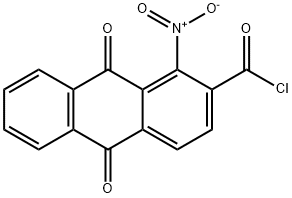 1-Nitro-2-anthraquinonecarbonyl chloride Struktur