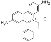 3,8-diamino-5-ethyl-6-phenylphenanthridinium chloride Struktur