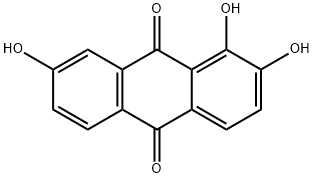 1,2,7-三羟基蒽醌,602-65-3,结构式