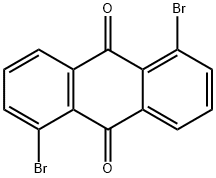 1,5-ジブロモアントラキノン 化学構造式