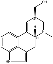 9,10-ジデヒドロ-6-メチルエルゴリン-8β-メタノール 化学構造式