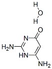 4(1H)-Pyrimidinone, 2,6-diamino-, monohydrate Struktur