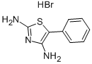 5-フェニル-2,4-チアゾールジアミン·臭化水素酸塩 化学構造式