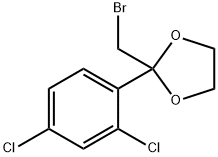 2-(ブロモメチル)-2-(2,4-ジクロロフェニル)-1,3-ジオキソラン 化学構造式