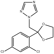 アザコナゾール 化学構造式