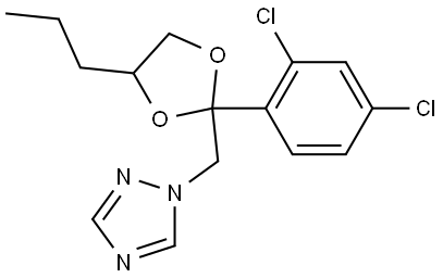 丙环唑,60207-90-1,结构式