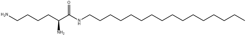 N-ヘキサデシル-L-リシンアミド 化学構造式
