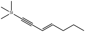 (E)-1-(トリメチルシリル)-3-ヘプテン-1-イン 化学構造式
