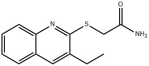 Acetamide, 2-[(3-ethyl-2-quinolinyl)thio]- (9CI) Struktur