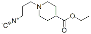 4-Piperidinecarboxylicacid,1-(3-isocyanopropyl)-,ethylester(9CI) Structure