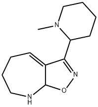 5H-Isoxazolo[5,4-b]azepine,6,7,8,8a-tetrahydro-3-(1-methyl-2-piperidinyl)-(9CI) Structure