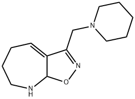 5H-Isoxazolo[5,4-b]azepine,6,7,8,8a-tetrahydro-3-(1-piperidinylmethyl)-(9CI),602269-37-4,结构式