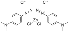 4-(ジメチルアミノ)ベンゼンジアゾニウム·1/2テトラクロロジンカート 化学構造式