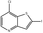 7-クロロ-2-ヨードチエノ[3,2-B]ピリジン 化学構造式