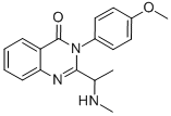 3-(4-METHOXYPHENYL)-2-(1-METHYLAMINOETHYL)-3H-QUINAZOLIN-4-ONE 结构式