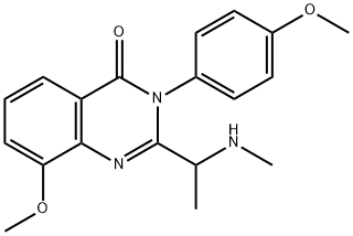 602318-92-3 4(3H)-Quinazolinone,  8-methoxy-3-(4-methoxyphenyl)-2-[1-(methylamino)ethyl]-
